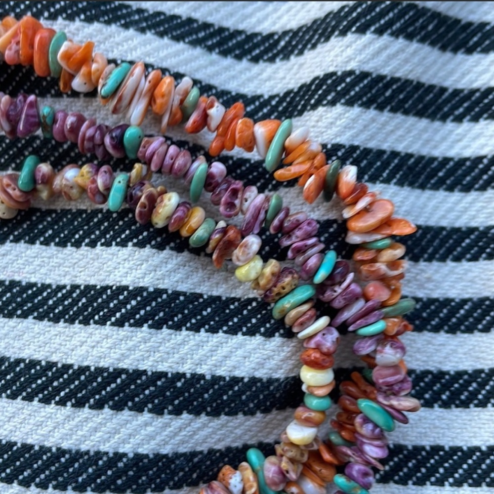 3 Strand Harvest Colors Necklace